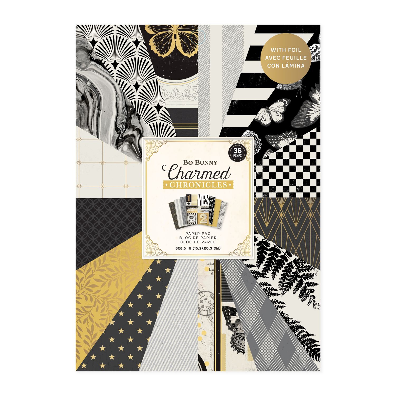 Bo Bunny Single-Sided Paper Pad 6"X8" -- Charmed Chronicles