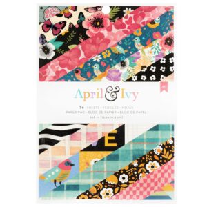 American Crafts Single-Sided Paper Pad 6"X8" -- April & Ivy