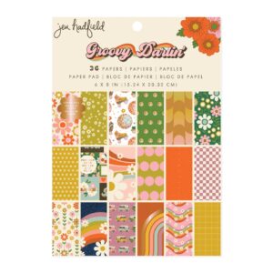 Jen Hadfield Single-Sided Paper Pad 6"X8" -- Groovy Darlin'