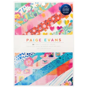 Paige Evans 6 x 8 Paper Pad with Navy Foil Accents -- Go the Scenic Route