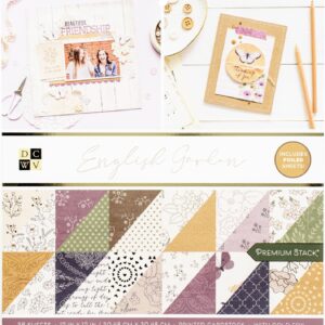 DCWV Double-Sided Cardstock Stack 12"X12" -- English Garden