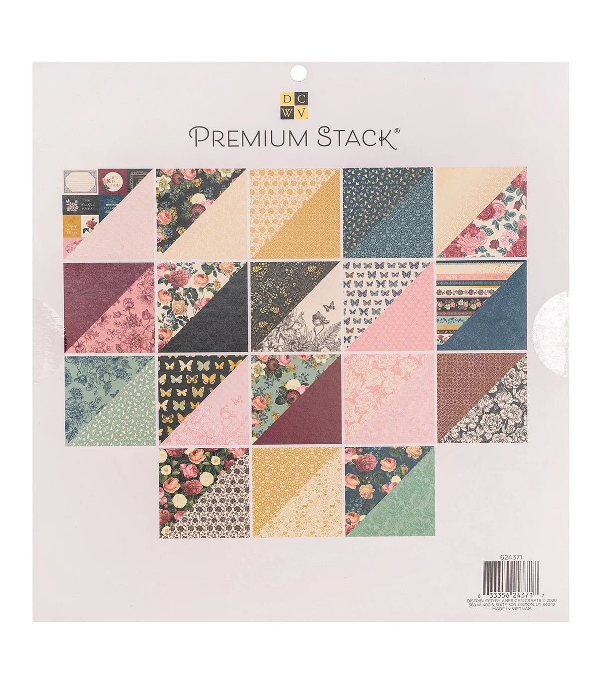 DCWV Double-Sided 12×12″ Cardstock Stack – Floral Couture - Image 2