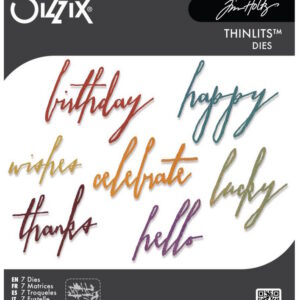 Tim Holtz® Alterations | Sizzix Thinlits™ Die Set 7-Pack – Handwritten Celebrate