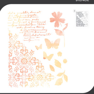 Sizzix A4 Stencil 1PK - Petal Play by 49 & Market