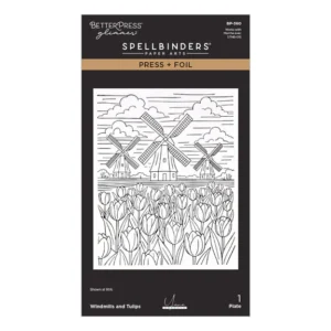 Windmills and Tulips Press + Foil Plate