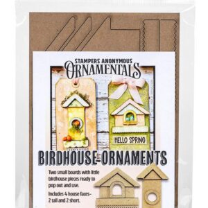 Stampers Anonymous Ornamentals: Birdhouse Ornaments