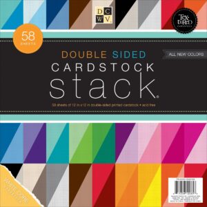 DCWV Double-Sided Printed Cardstock Stack 12"X12" 58/Pkg