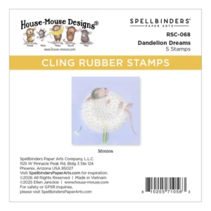House Mouse Dandelion Dreams Cling Stamp Set