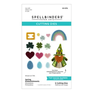 Spring Embellishments Felt Décor Etched Dies