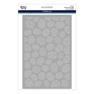 Layered Ornate Eggs Stencils by Simon Hurley