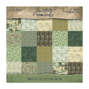 Tim Holtz® Idea-ology™ | Paperie – 12″ x 12″ Palette Collection: Green