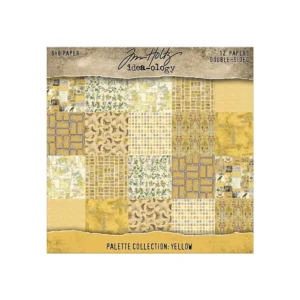 Tim Holtz® Idea-ology™ | Paperie – 8″ x 8″ Palette Collection: Yellow