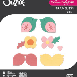 Sizzix Framelits Die Set 16PK - Birds & Blooms #2 by Catherine Pooler