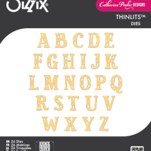 Sizzix Thinlits Die Set 26PK - Folk Alphabet by Catherine Pooler