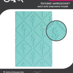 Sizzix Multi-Level Textured Impressions Embossing Folder - Scallop Framed Florals by Catherine Pooler
