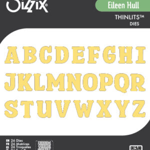 Sizzix Thinlits 26PK Die Set - Nora Alphabet by Eileen Hull