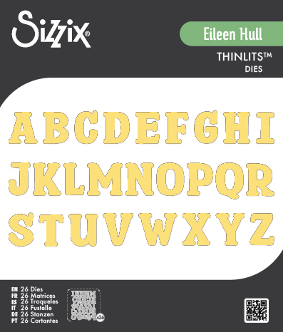 Sizzix Thinlits 26PK Die Set - Nora Alphabet by Eileen Hull