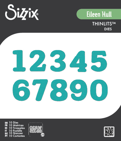Sizzix Thinlits 10PK Die Set - Nora Numbers by Eileen Hull