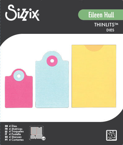 Sizzix Thinlits 4PK Die Set - Ephemera Pocket & Tags by Eileen Hull