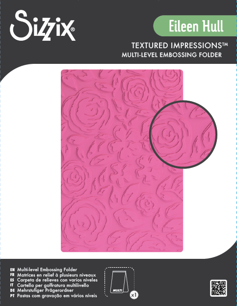 Sizzix Multi-Level Textured Impressions Embossing Folder - Watercolor Bouquet by Eileen Hull