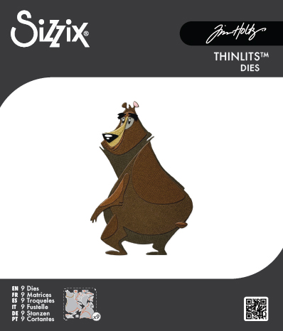 Tim Holtz® Alterations | Sizzix Thinlits™ Die Set 9-Pack – Theodore, Mini Colorize