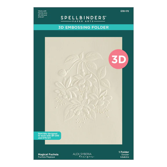 Magical Fuchsia 3D Embossing Folder