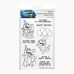 Simon Hurley create. Clear Stamp Set -- Snappy Birthday