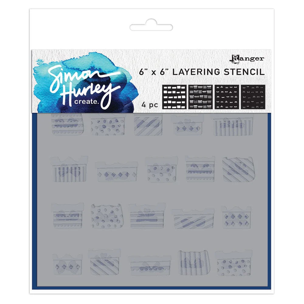 Simon Hurley create. Layering Stencil -- Gifted