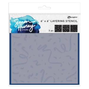 Simon Hurley create. Layering Stencil -- Cue The Confetti