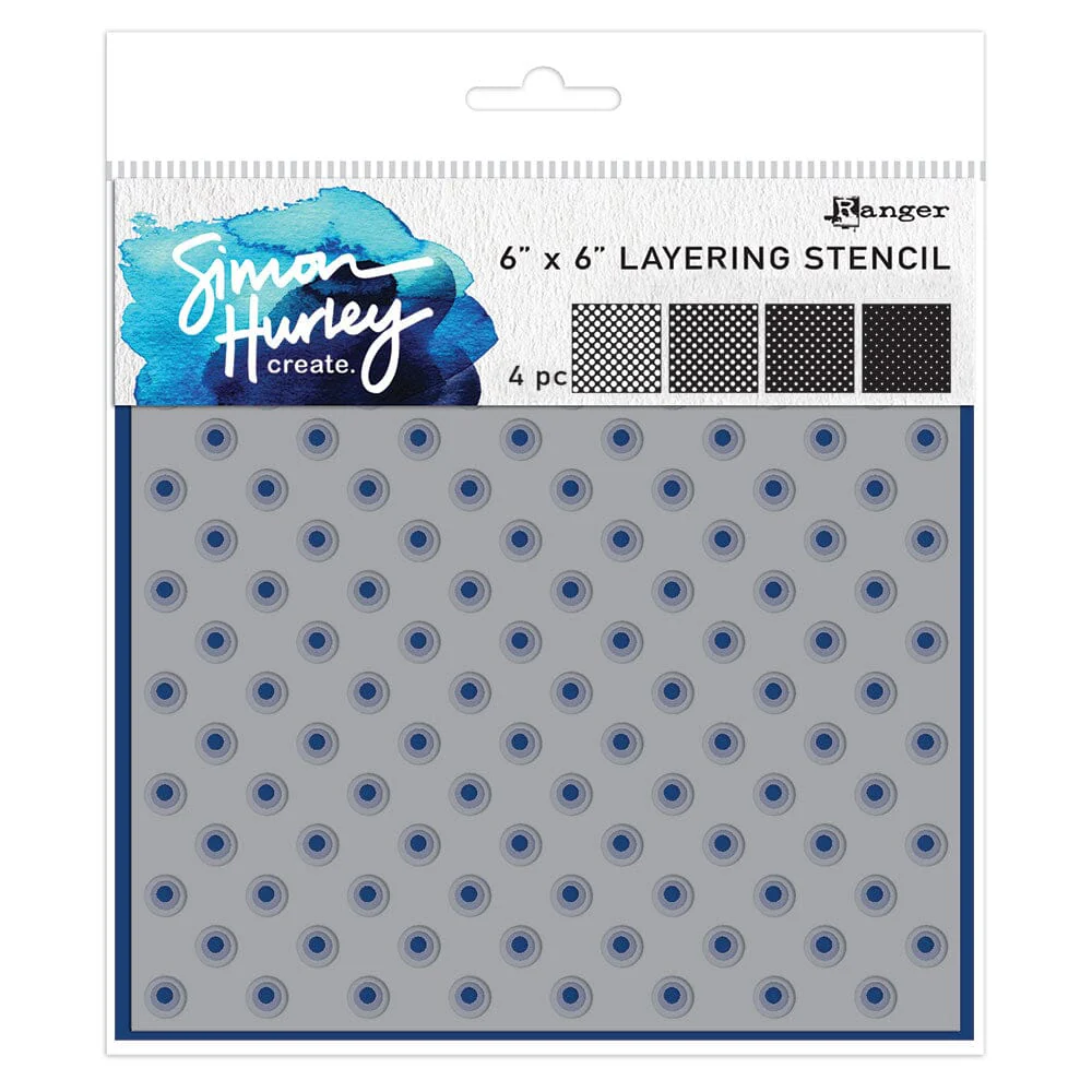 Simon Hurley create. Layering Stencil -- Polka Dots