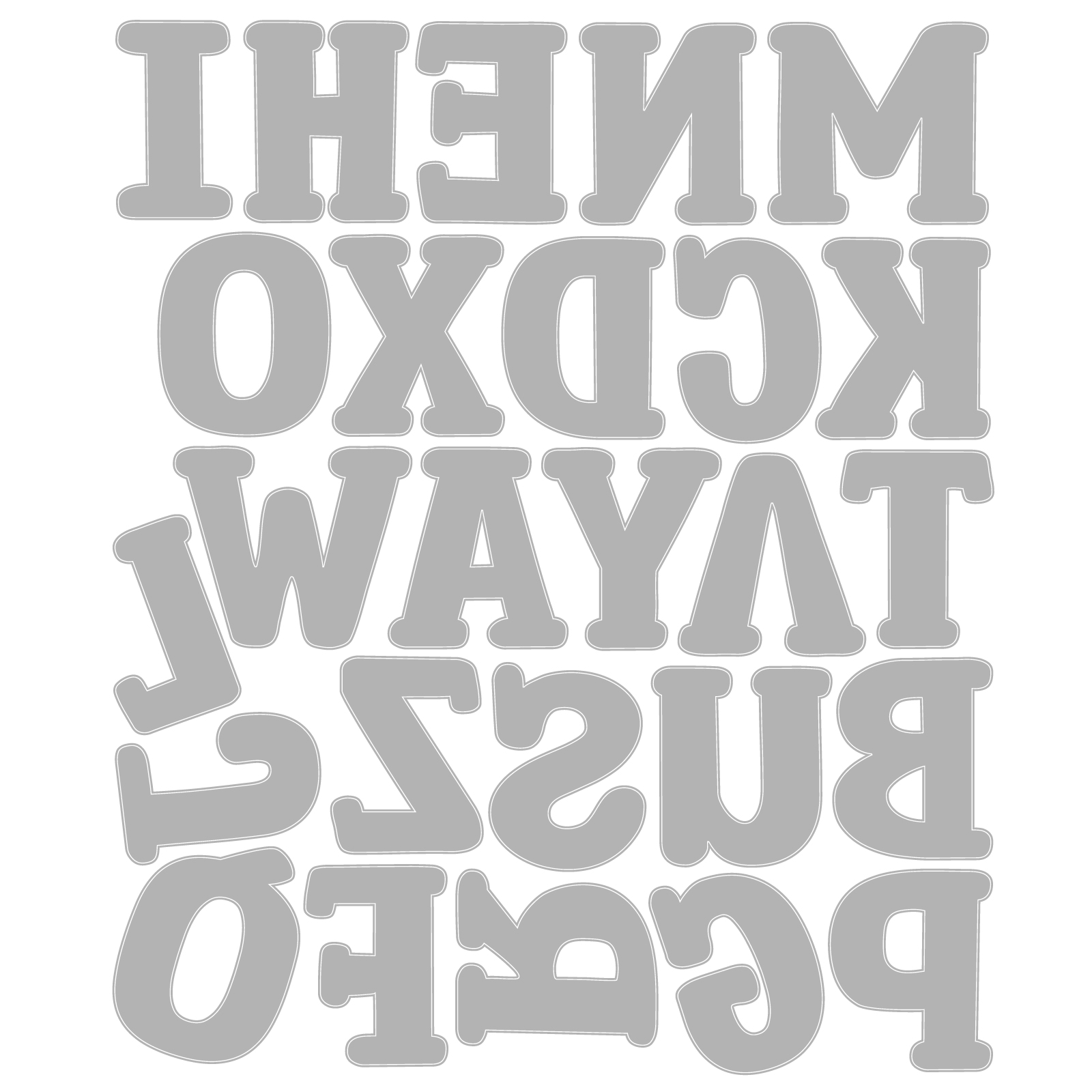 Sizzix Thinlits 26PK Die Set - Nora Alphabet by Eileen Hull - Image 3