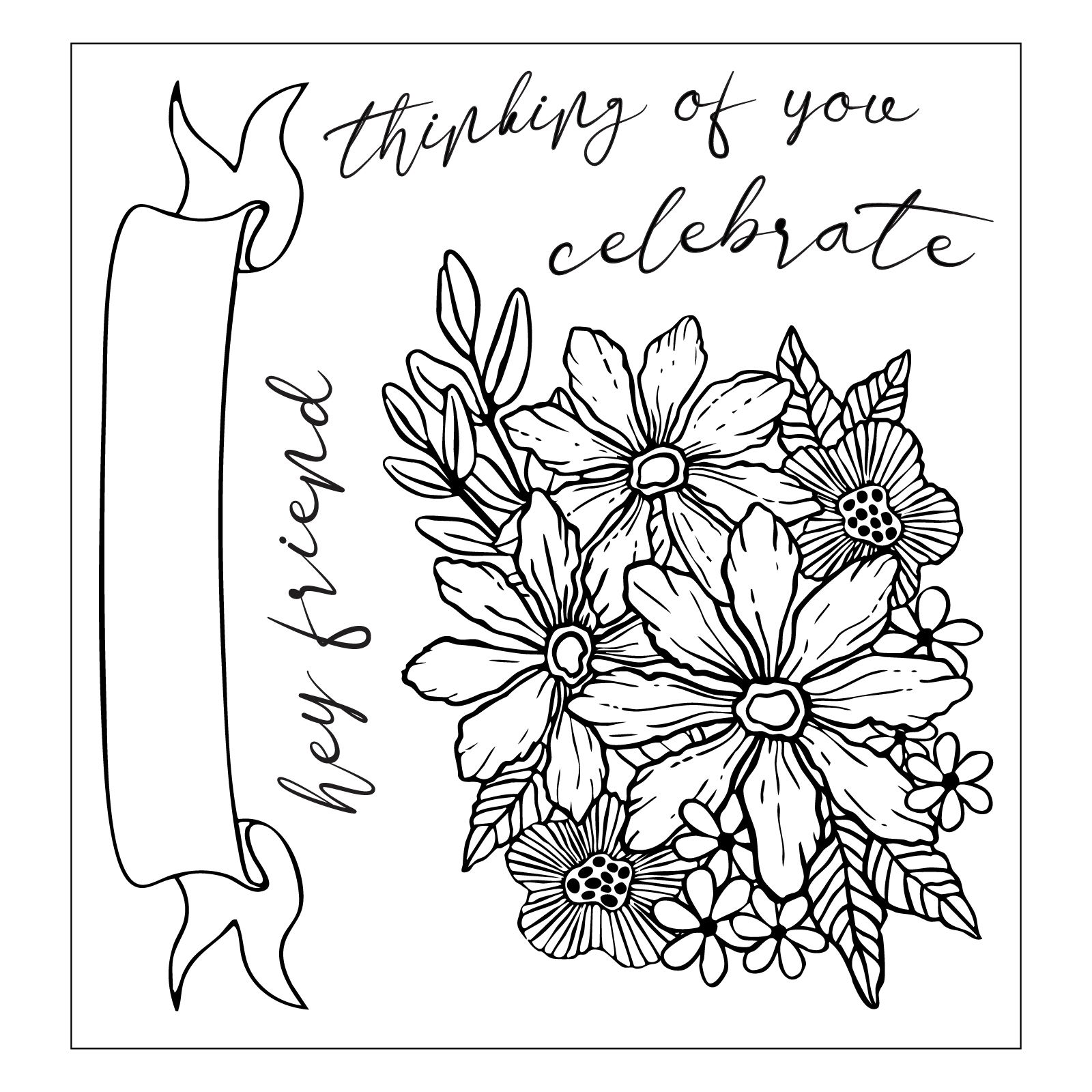 Sizzix Clear Stamps Set 5PK w/2PK - Framelits Floral Bouquet by Vicki Boutin - Image 3