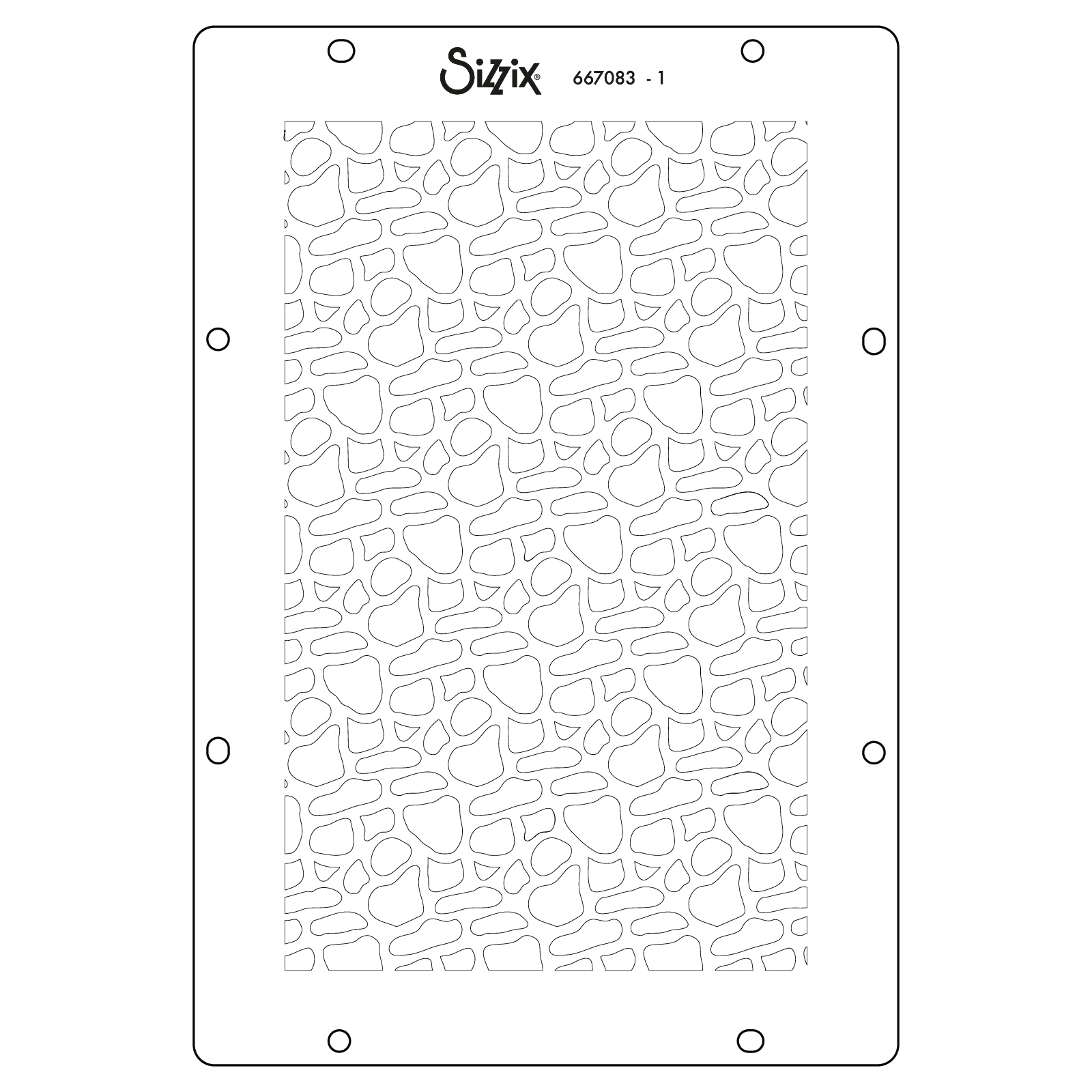 Sizzix A6 Stencil 4PK – Background Textures by Vicki Boutin - Image 3