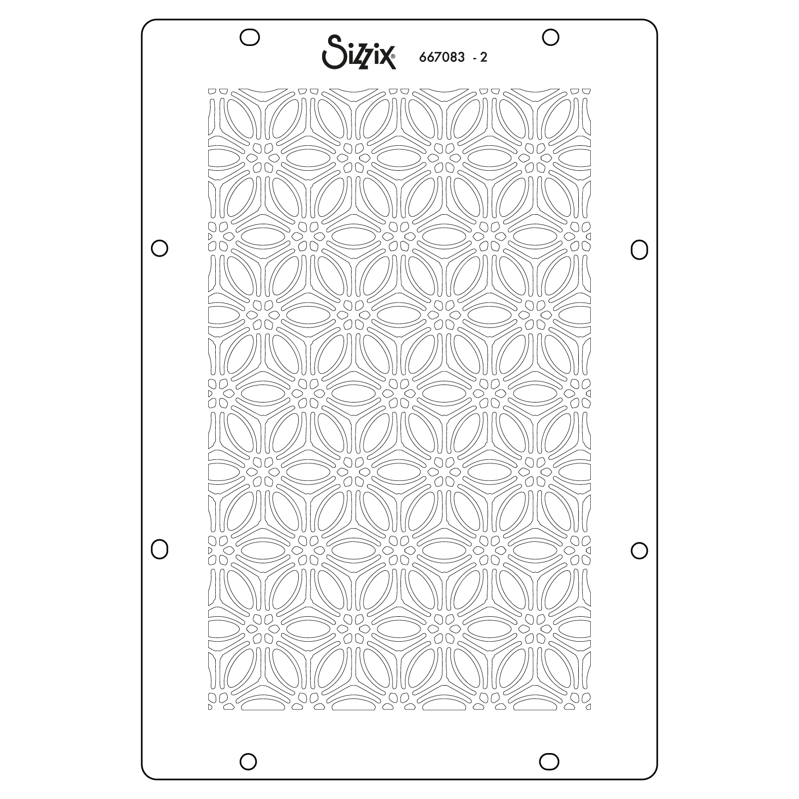 Sizzix A6 Stencil 4PK – Background Textures by Vicki Boutin - Image 4