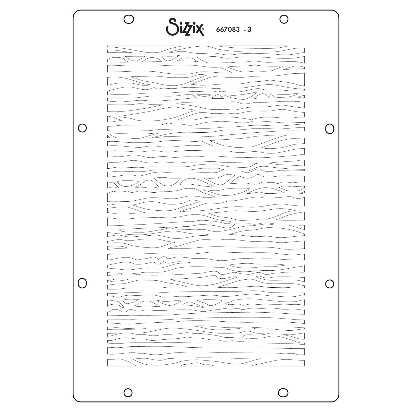 Sizzix A6 Stencil 4PK – Background Textures by Vicki Boutin - Image 5