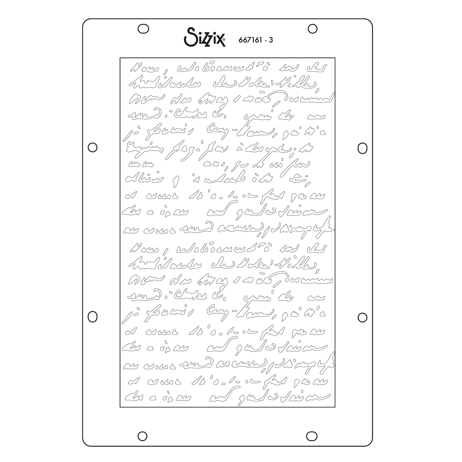 Sizzix A5 Stencil 4PK - Words and Numbers by Vicki Boutin - Image 6