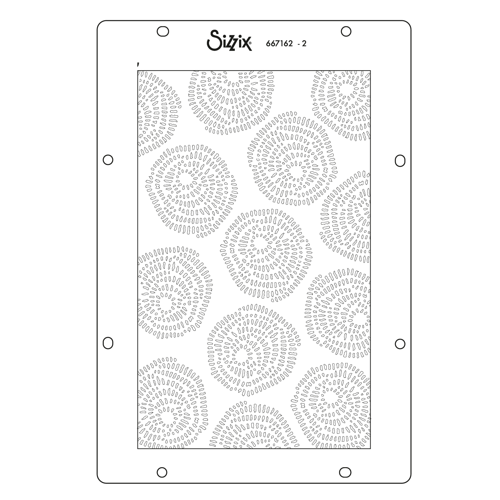 Sizzix A5 Stencil 4PK - Stitched Florals by Vicki Boutin - Image 4