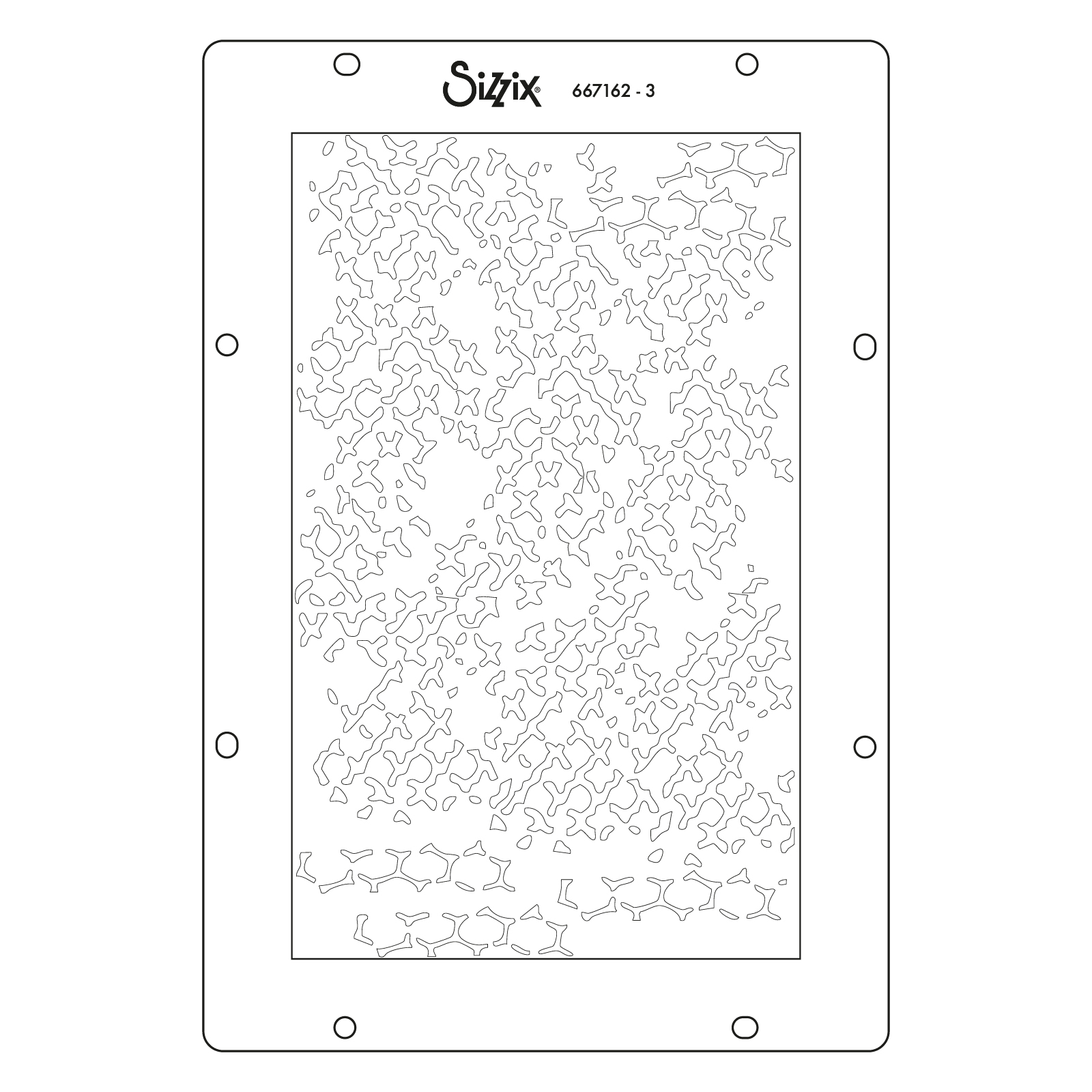 Sizzix A5 Stencil 4PK - Stitched Florals by Vicki Boutin - Image 5