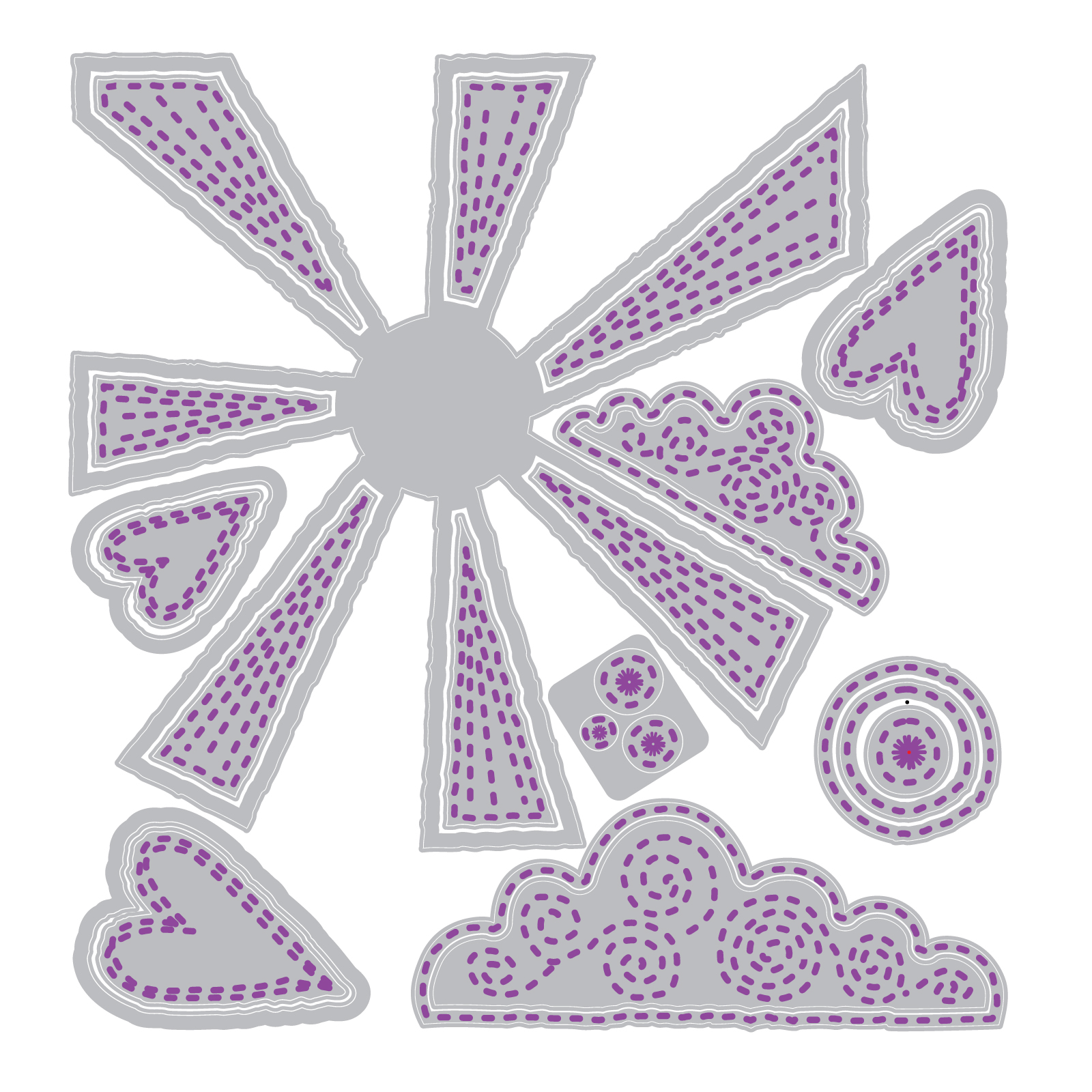 Sizzix Thinlits Die Set 22PK - Sunny Days by Vicki Boutin - Image 3