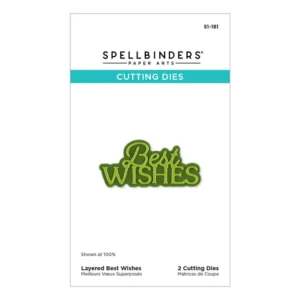 Layered Best Wishes Etched Dies