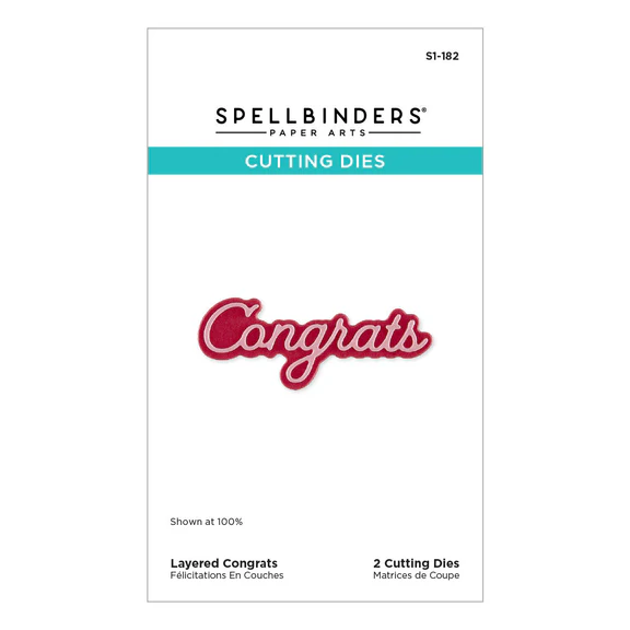 Layered Congrats Etched Dies