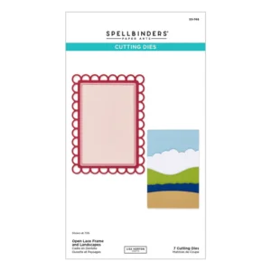 Open Lace Frame and Landscapes Etched Dies by Lisa Horton