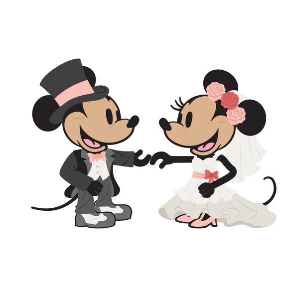 Classic Mouse Wedding Etched Dies - Image 2