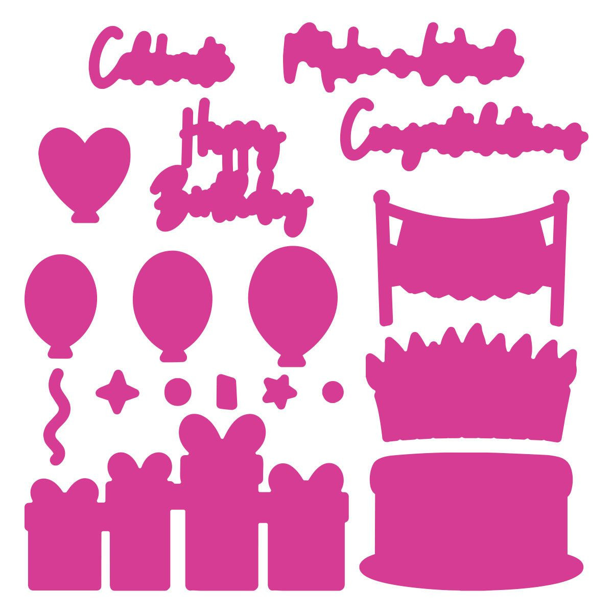 Simon Hurley create. Spellbinders Snarky Birthday Etched Dies - Image 3