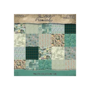 Tim Holtz® Idea-ology™ | Paperie – 8″ x 8″ Palette Collection: Teal