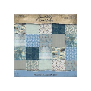 Tim Holtz® Idea-ology™ | Paperie – 8″ x 8″ Palette Collection: Blue