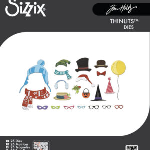 Tim Holtz® Alterations | Sizzix Thinlits™ Die Set 24-Pack – Small Accessories, Colorize