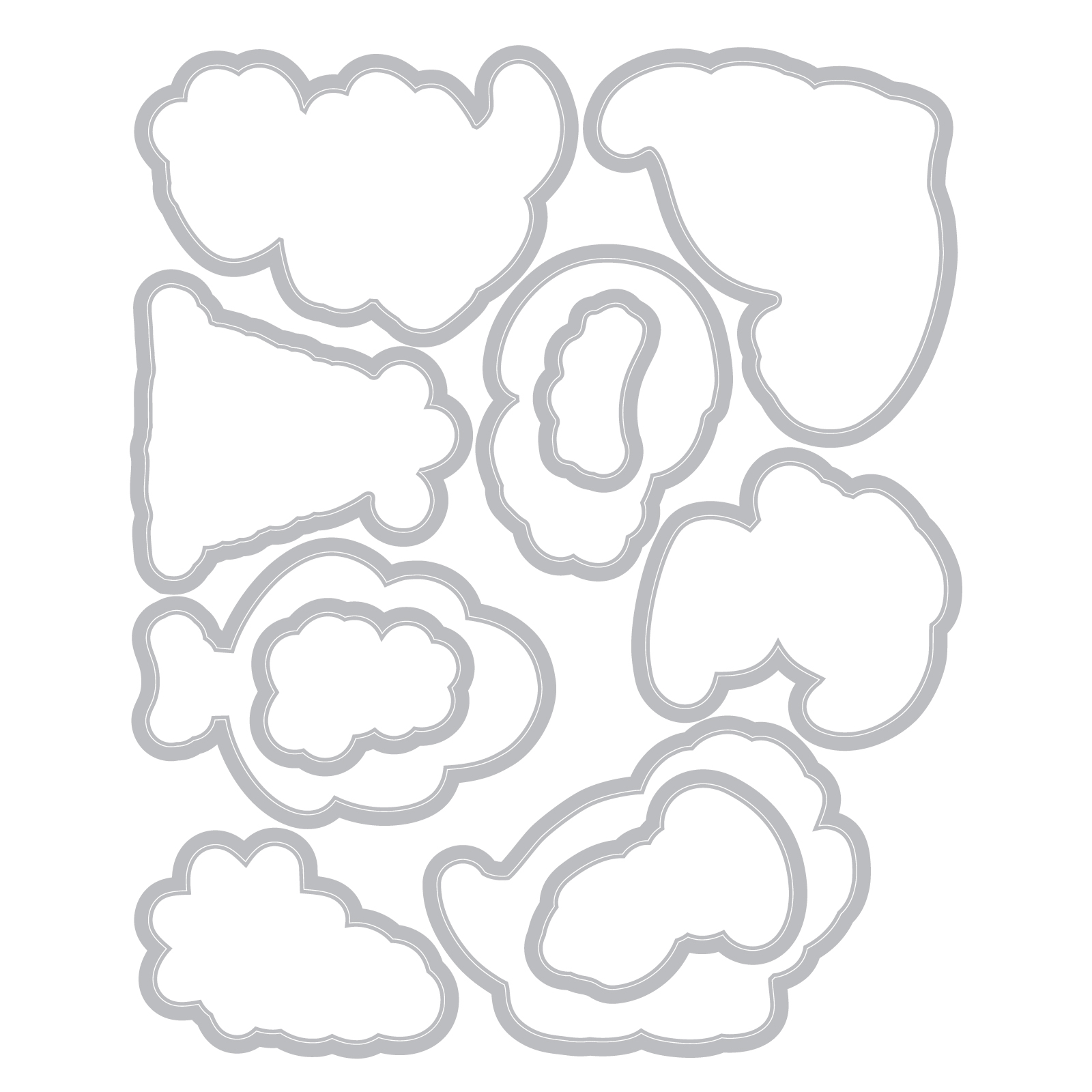 Sizzix Clear Stamps Set 11PK w/11PK Framelits Die Set - Dinosaur Adventures - Image 3