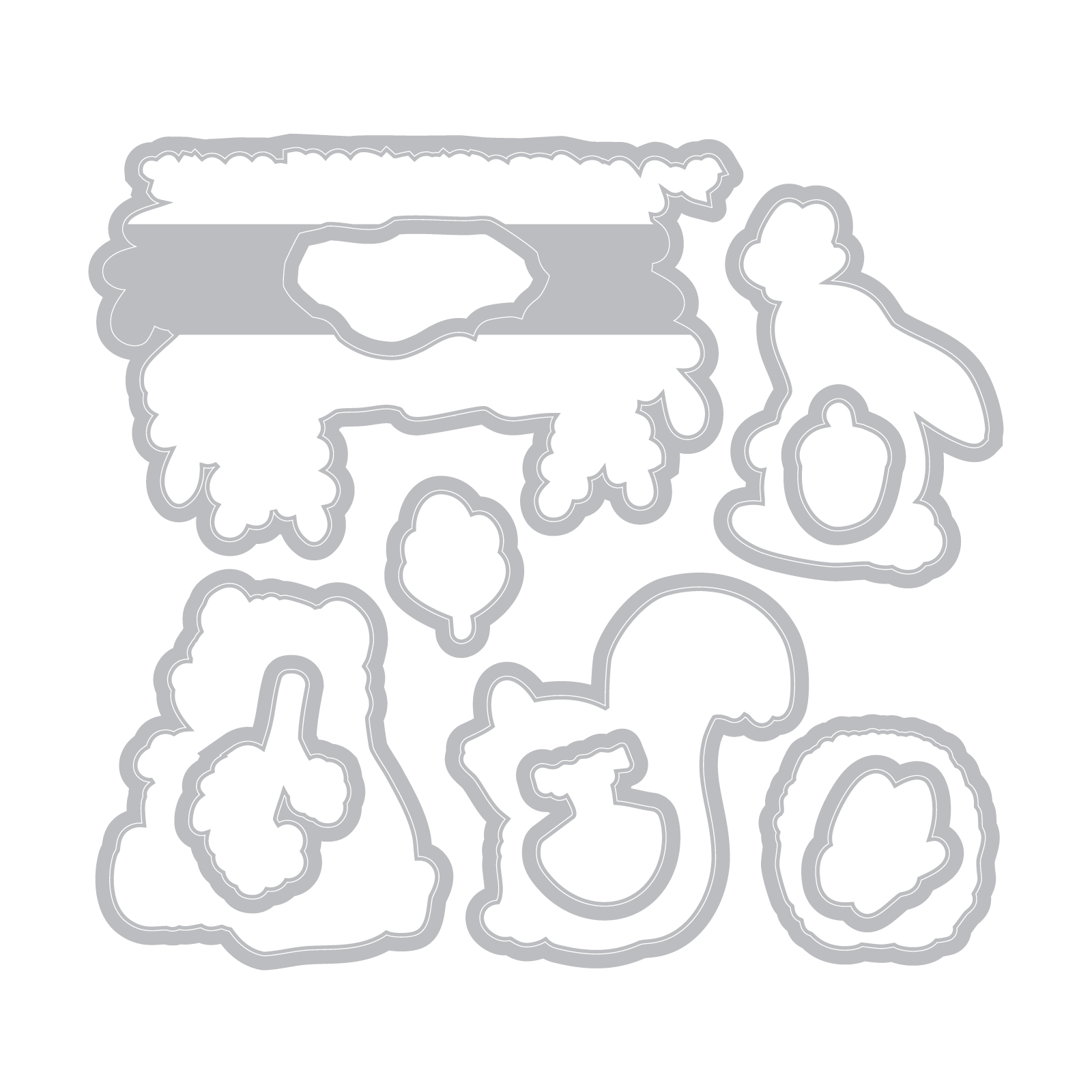 Sizzix Clear Stamps Set 10PK w/10PK Framelits Die Set – Forest Friends - Image 3