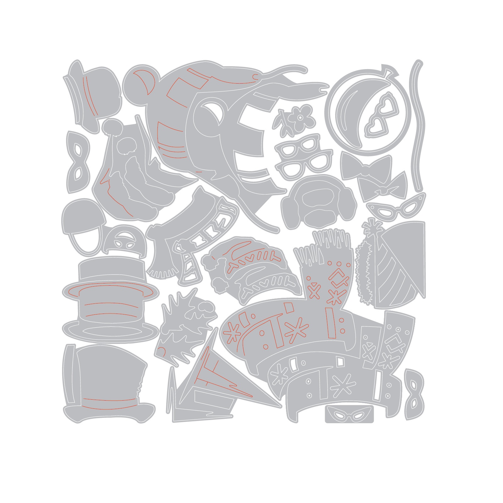 Tim Holtz® Alterations | Sizzix Thinlits™ Die Set 24-Pack – Small Accessories, Colorize - Image 3